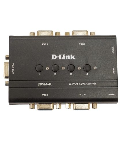 D-Link DKVM-4U 4-Port USB KVM-Switch