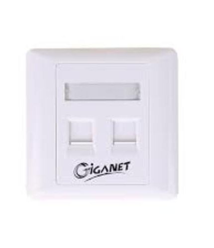 Giganet cat 6 UTP double faceplate