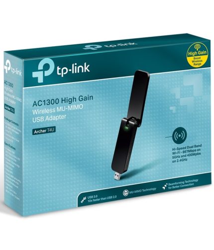 TP-Link Archer T4U High Gain AC1300 Dual Band USB Adapter