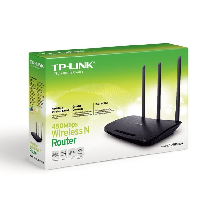 TP-Link TL-WR940N 450Mbps Wireless WiFi Router