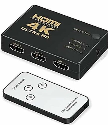 HDMI switch with 3 inputs and 1 output