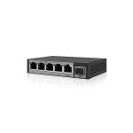 UTT S1042GP 4-port Gigabit Ethernet PoE Switch, 4 PoE ports 60W, 802.3af, with 1-port Gigabit Ethernet + 1-port SFP for uplinks