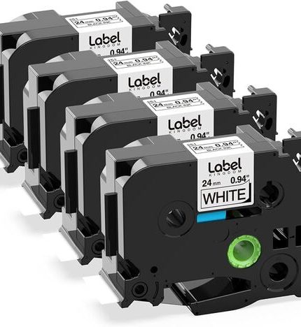 4-Pack compatible with Brother P-touch TZe-251 TZe 24mm label tape. Color: Black on White. Length: 8m(26.2ft) Width: 24mm(1'') Compatible With Brother Ptouch Label Maker: PTD600 PTD610BT PTP750W PTE500 PTE550W PTE800W PTH500LI PTP700 PTP900W PTP950W PT330 PT350 PT520 PT530 PT540 PT550 PT580C PT1400 PT1500PC PT1600 PT1650 PT2200 PT2210 PT2300 PT2310 PT2400 PT2410 PT2430PC PT2500PC PT2600 PT2610 PT2700 PT2710 PT2730 PT2730VP PT3600 PT7500 PT7600 PT9200DX PT9200PC PT9400 PT9500PC PT9600 PT9700PC PT9800PCN,etc. Durable: Our replacement for p-touch TZe-251 24mm 0.94 label tape is suitable for any labeling environment. It can withstand both indoor and outdoor use. Make sure labels firmly attach to dry, flat surfaces when you use our replacement TZ-251 1 inch Ptouch label tape.