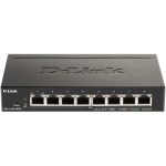 8 Port PoE Gigabit Smart Managed Switch + 2 SFP ports - DGS-F1100-10PS